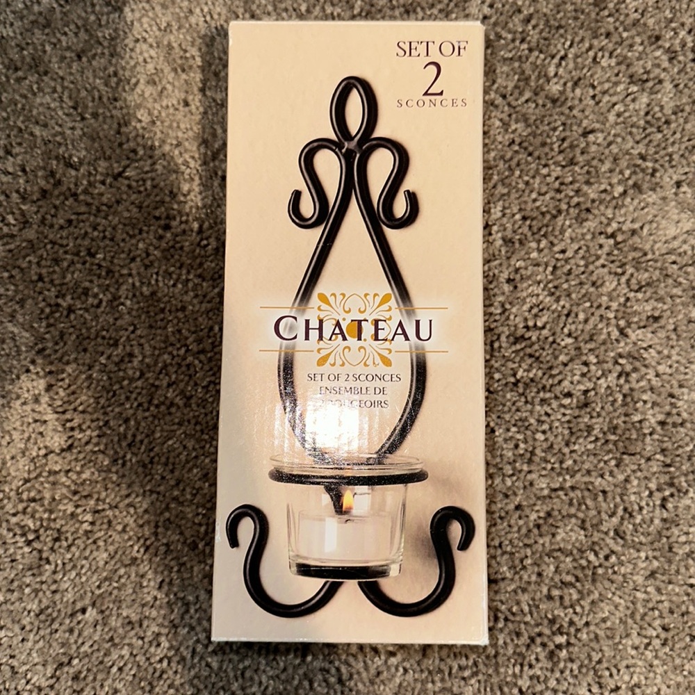 NEW NEVER USED SET OF TWO SCONCES